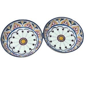 Melamine round serving bowl Set Of Two Plastic